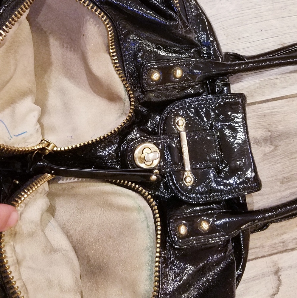 Botkier black gold patent leather handbag - Picture 7 of 7